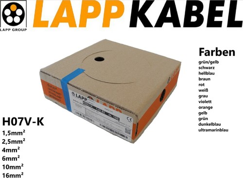 Lapp litze flexibel h07v k - lapp, litze;